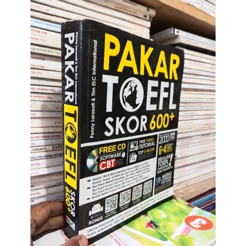 Jual BUKU TOEFL PAKAR TOEFL SKOR 600 Shopee Indonesia