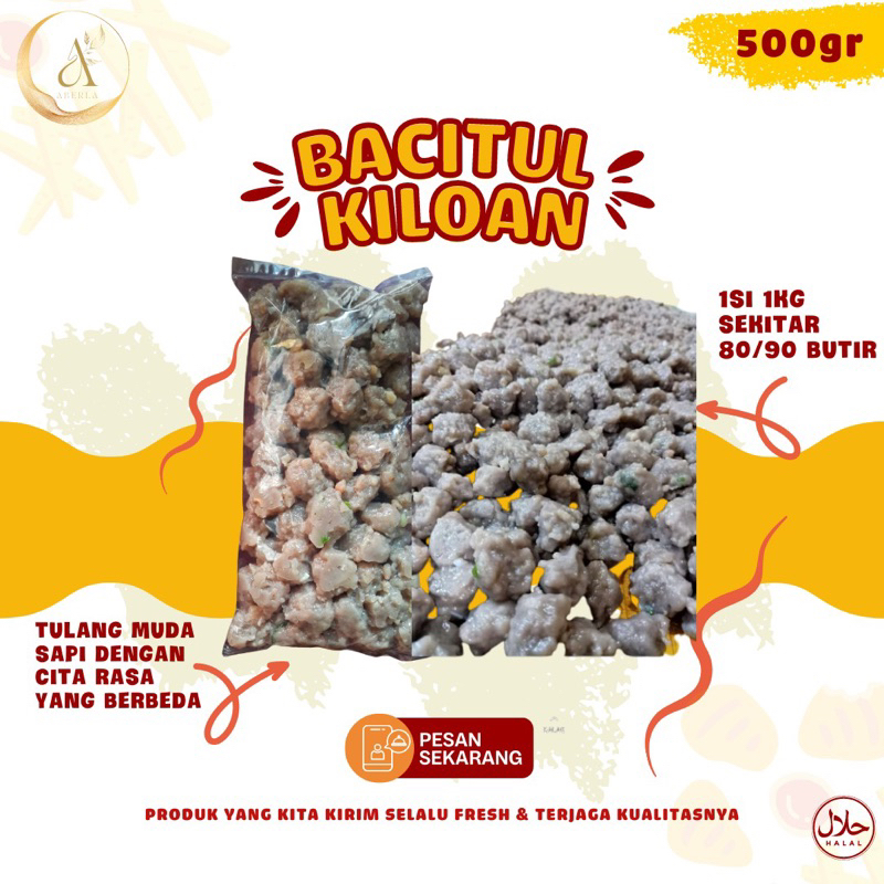 Jual Bacitul Kemasan Gram Baso Aci Urat Tulang Rangu Khas Garut