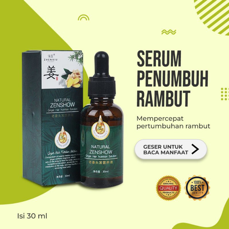 Jual Serum Penumbuh Rambut Jambang Kumis Ml Natural Zenshow Beard