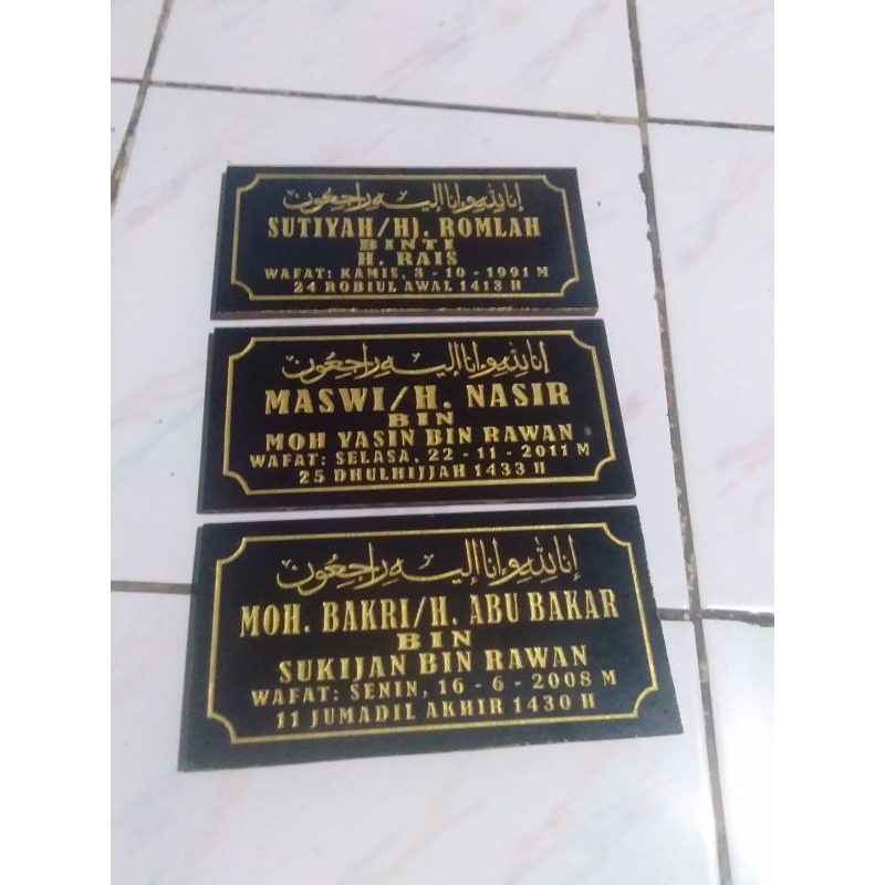 Jual Batu Nisan Kijing Lempengan Nisan Tulisan Nisan Murah Shopee