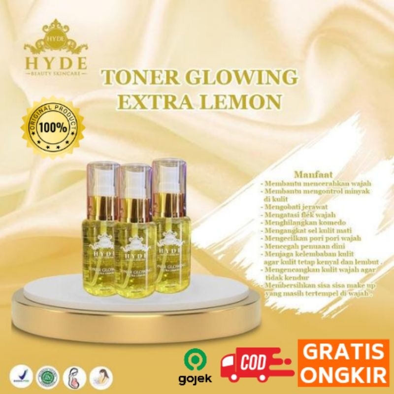 Jual Toner Glowing Ekstra Lemon Hyde Beauty Skincare Shopee Indonesia