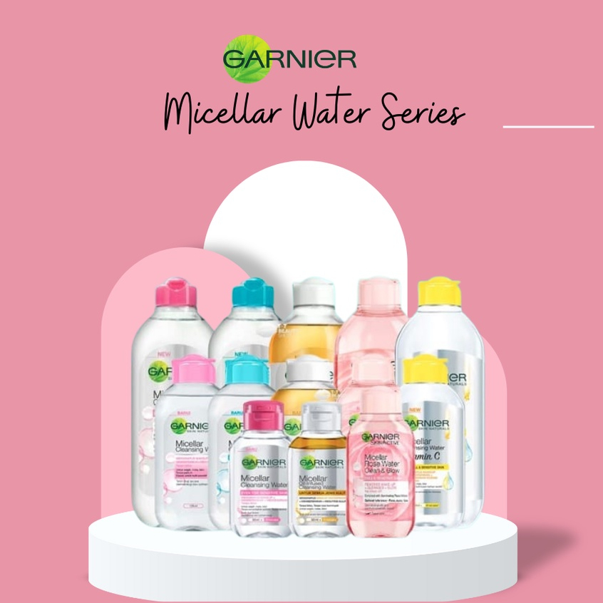 Jual Laamia Garnier Micellar Water Series 50ml 125ml Pink Blue Oil