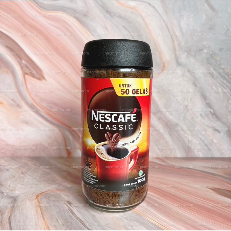 Jual Nescafe Classic Kopi Hitam Instan Instant Black Coffee 100g Jar