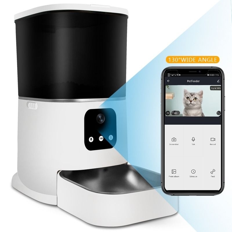 Jual Smart Wifi APP Kamera Automatic Pet Feeder Dispenser Makanan