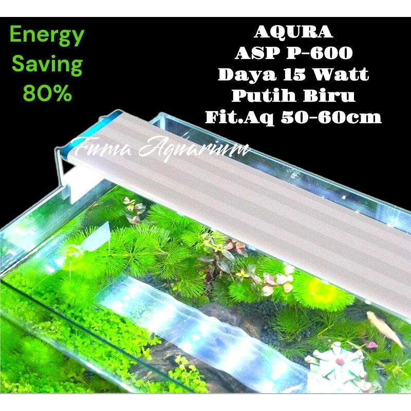 Jual Lampu Led Aquarium Aqura Asp P P Wt Cm Putih Biru Lampu