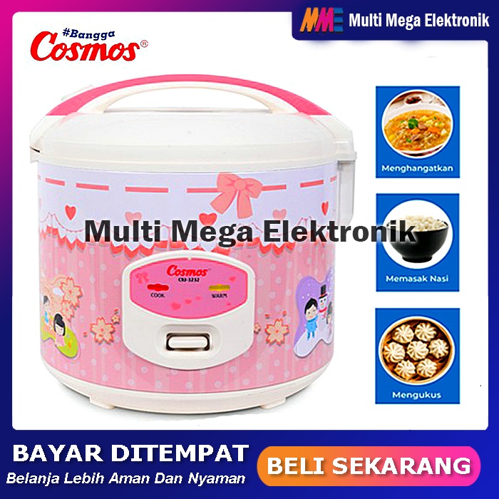 Jual Cosmos CRJ 3232 3in1 Mejikom Rice Cooker Magic Magiccom