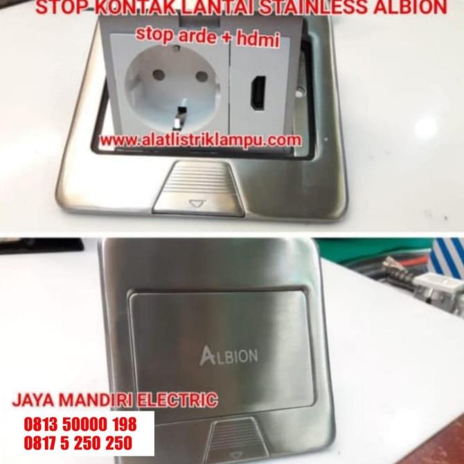 Jual STOPKONTAK LANTAI ALBION STOP ARDE HDMI STOP KONTAK MEJA