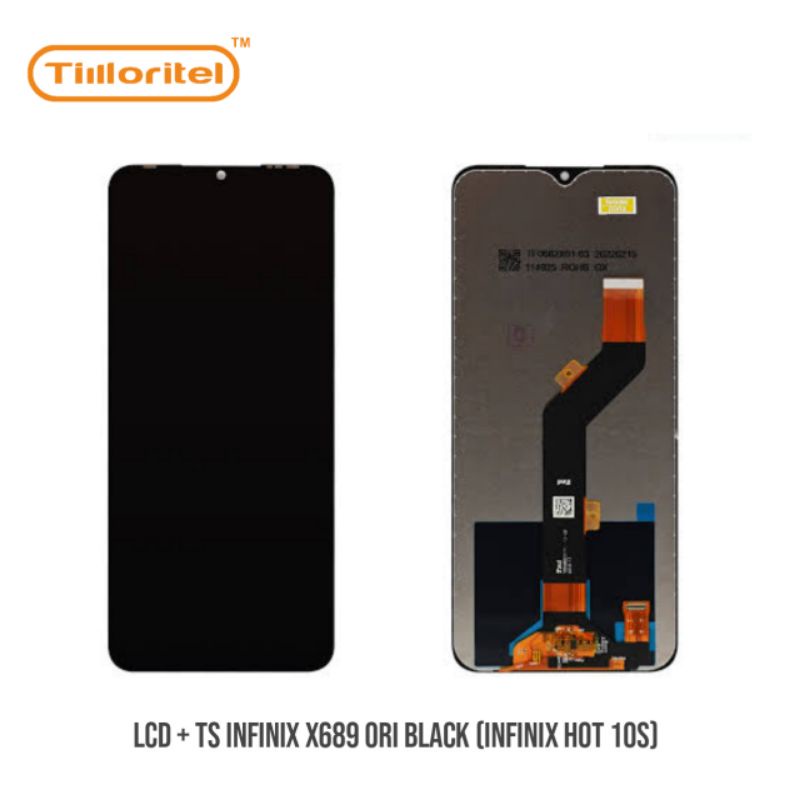 Jual LCD TS INFINIX X689 ORI BLACK INFINIX HOT 10S Shopee Indonesia