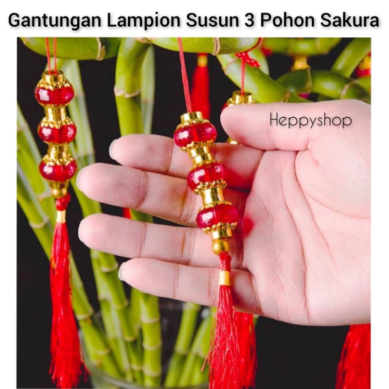 Jual Gantungan Lampion Susun Pohon Sakura Imlek Meihua Shopee Indonesia