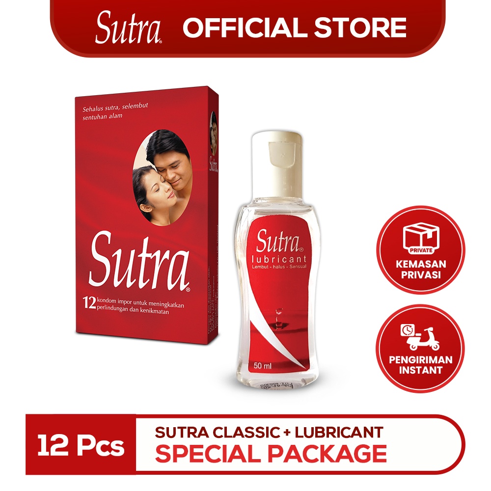 Jual Special Package Kondom Sutra Classic 12 Pcs And Lubricant Sutra