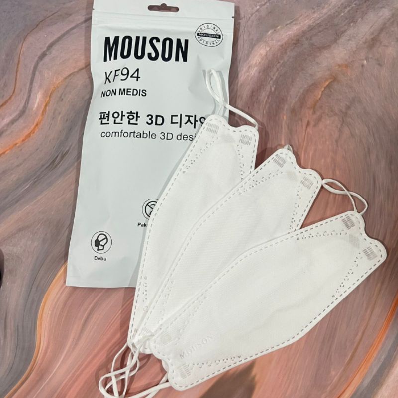 Jual Masker Kf Mouson Warna Putih Ply Pack Isi Pcs Shopee Indonesia