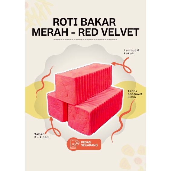 Jual Roti Bakar Red Velvet Besar Shopee Indonesia