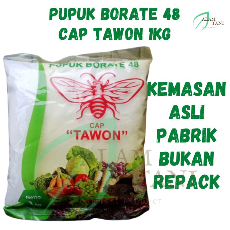 Jual PUPUK BORATE 48 1KG CAP TAWON Kemasan ORIGINAL Shopee Indonesia