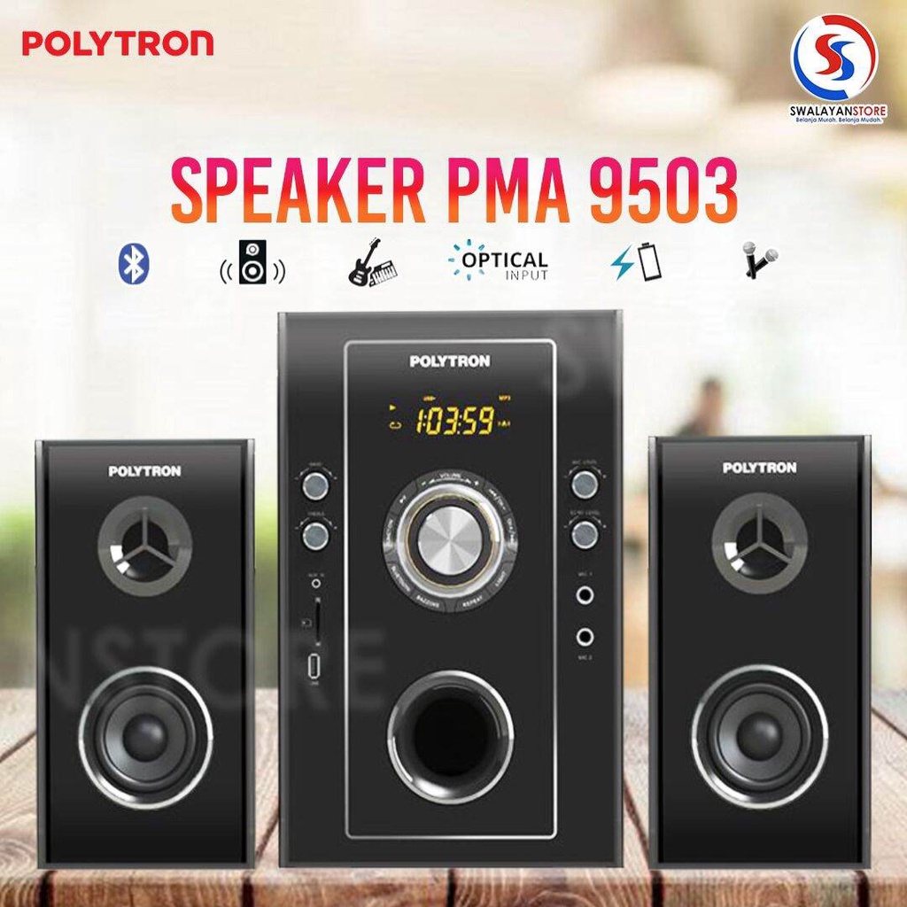 Jual Speaker Polytron Pma Bluetooth Usb Karaoke Shopee Indonesia