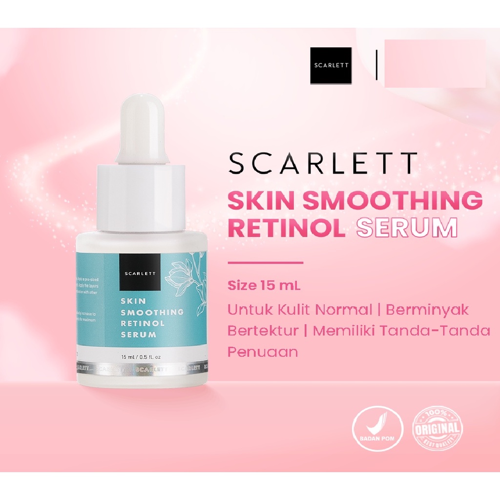 Jual Scarlett Whitening Skin Smoothing Retinol Serum Retinol Scarlett