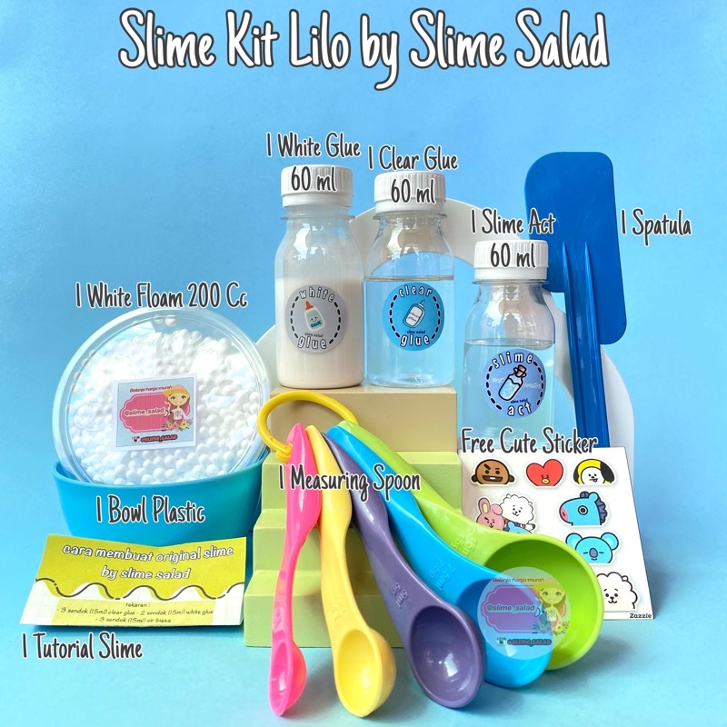 Jual Slime Kit Lilo Paket Slime Lengkap Lilo Slime Salad Shopee