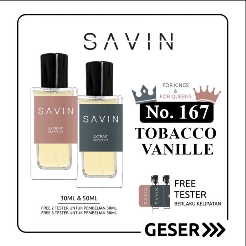 Jual PARFUM SAVIN NO 167 TOBACCO VANILLE Shopee Indonesia