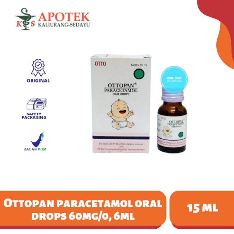 Jual Ottopan Paracetamol Oral Drops 60mg 0 6ml Shopee Indonesia