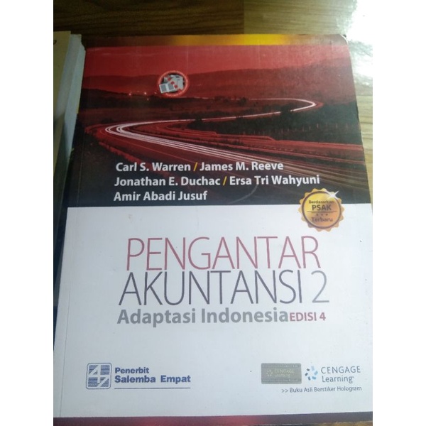 Jual Buku Pengantar Akuntansi 2 Penerbit Salemba 4 Pengarang Warenn