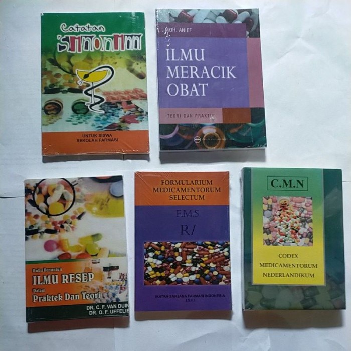 Jual PAKET 5 BUKU SINONIM OBAT IMO ILMU RESEP FMS DAN CMN OBAT