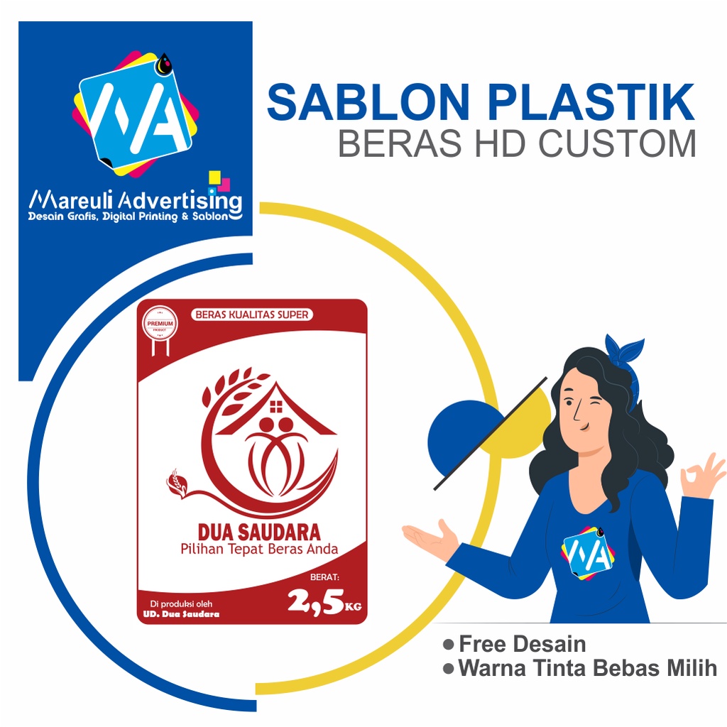 Jual Plastik Beras Sablon Custom Shopee Indonesia