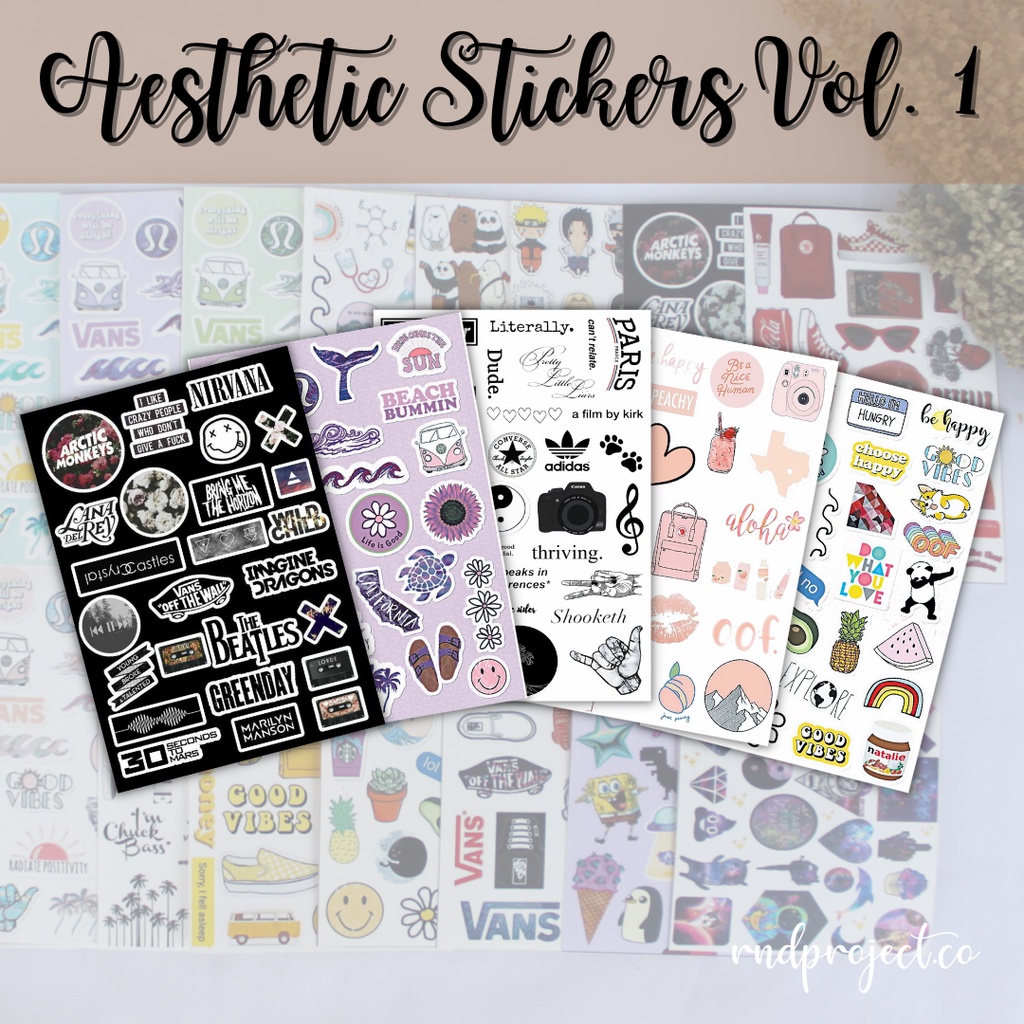 Jual PART 1 SIZE A7 MINI STIKER TUMBLR STIKER AESTHETIC STIKER HP