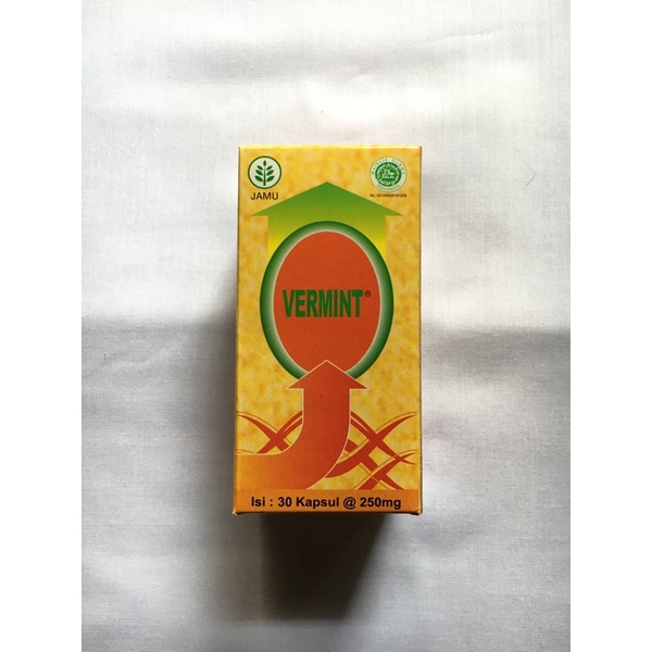 Jual Vermint Original Kapsul Ekstrak Obat Cacing Tanah Demam Tipes