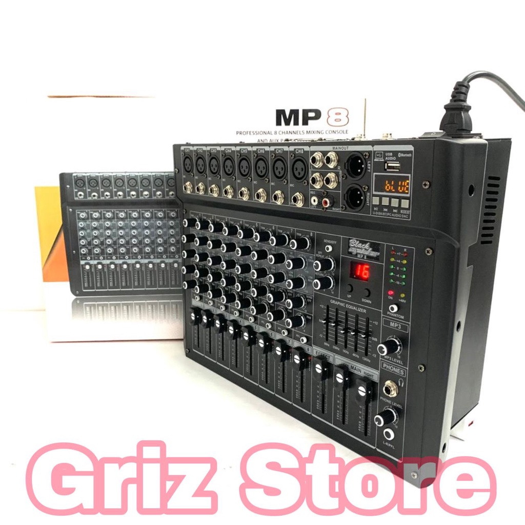 Jual Power Mixer Audio Black Spider MP 8 8channel Original BlackSpider