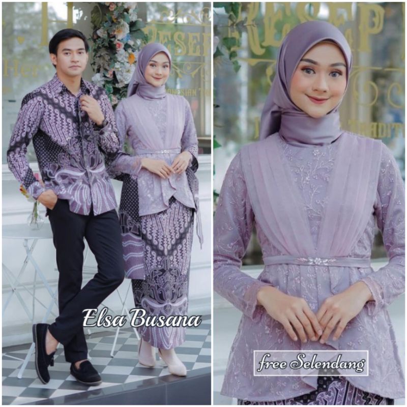 Jual Set Kebaya Couple Batik Kebaya Modern Kebaya Tunangan Lamaran