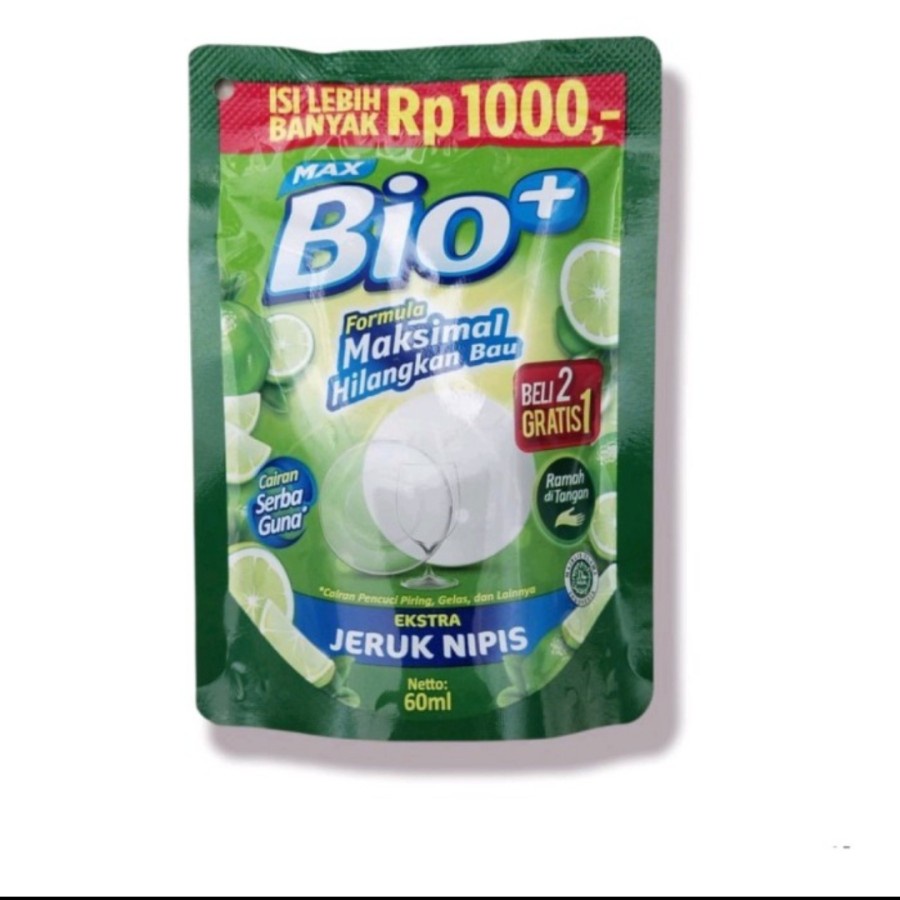 Jual Bio Sabun Cuci Piring Jeruk Nipis Anti Bakteri Pouch Ml Cairan