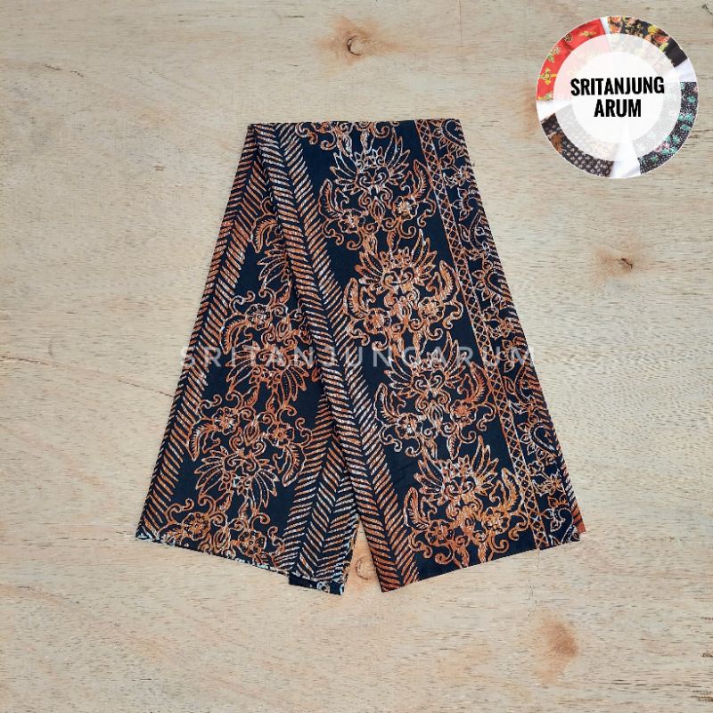 Jual Kain Batik Premium Katun Batik Banyuwangi Semi Tulis Hitam Motif