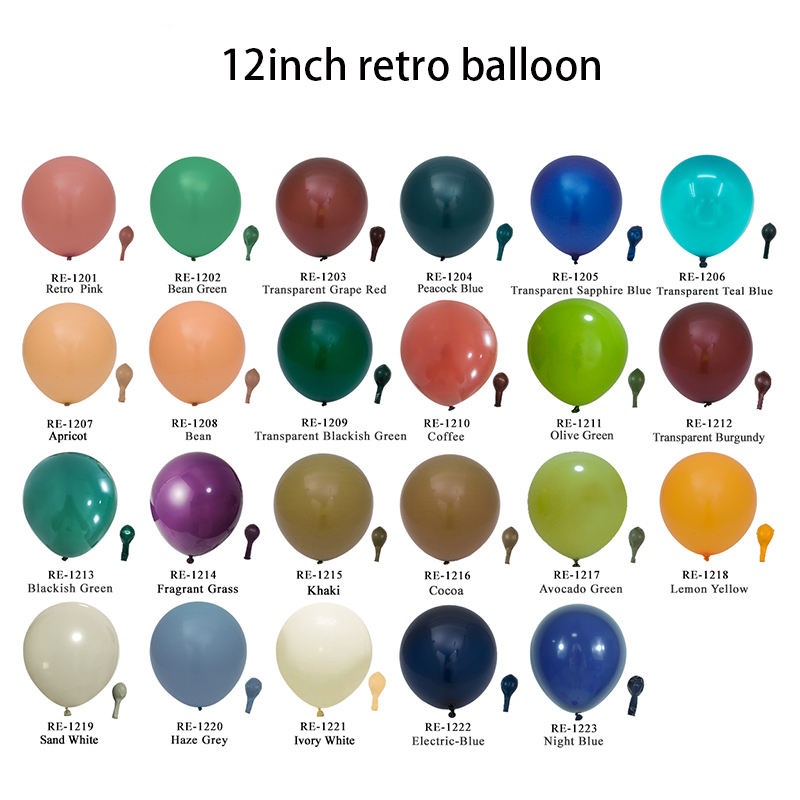 Jual Partybaloon Balon Latex Doff Retro Ulang Tahun Dekorasi Ultah