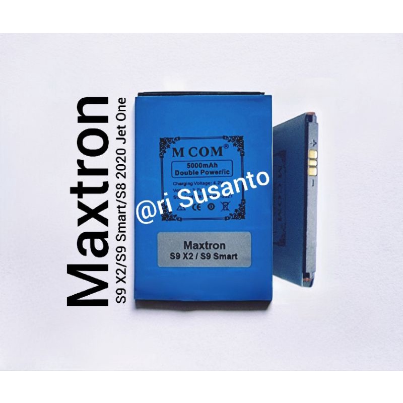 Jual Baterai MCOM For Maxtron S9 Smart Double Power 5000mAh Batere