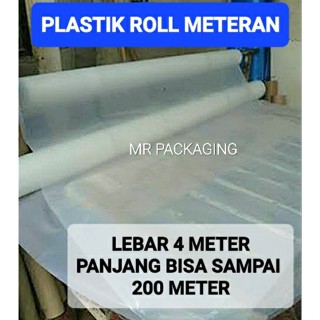 Jual Plastik UV Hidroponik Rangkap 2 Plastik Meteran Bening Plastik