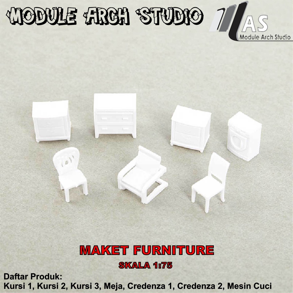 Jual Maket Furniture Skala Maket Kursi Maket Meja Maket