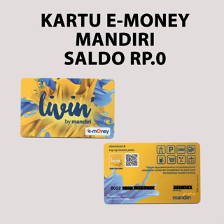 Jual Kartu Emoney Mandiri Etoll Livin Kartu Emoney E Money Card