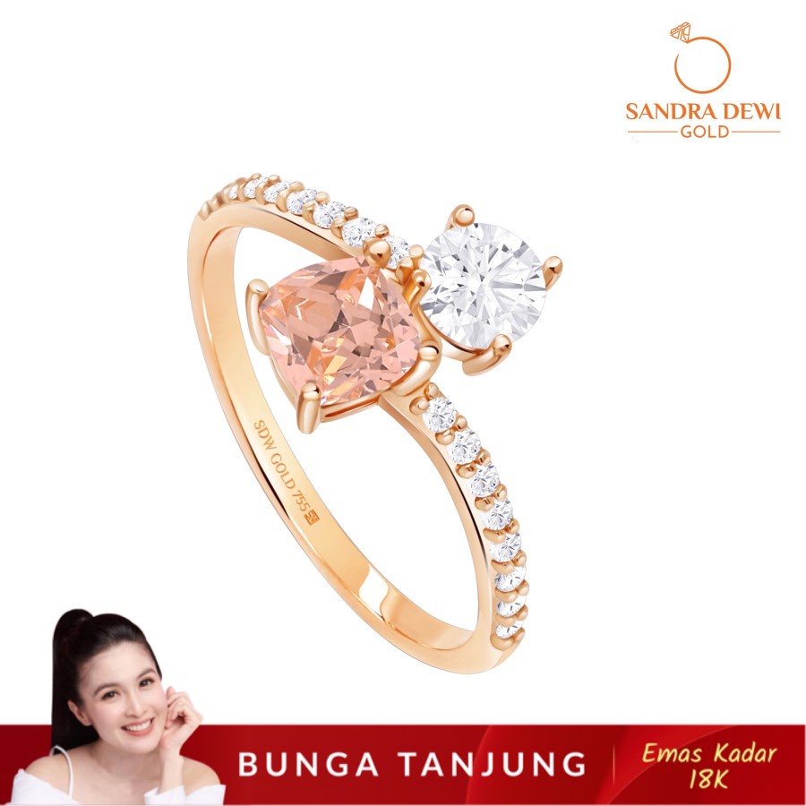 Jual CINCIN MORGANITE VOL 2 B SANDRA DEWI EMAS 18K BUNGA TANJUNG