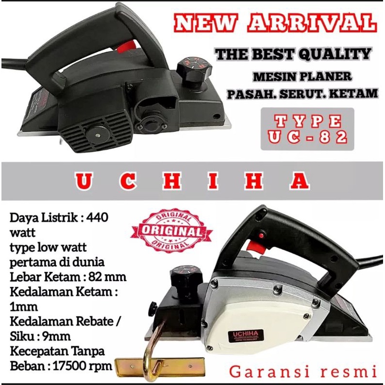 Jual Promo Mesin Pasrah Kayu Ketam Planer Uchiha Tpe Uc Pasah Kayu