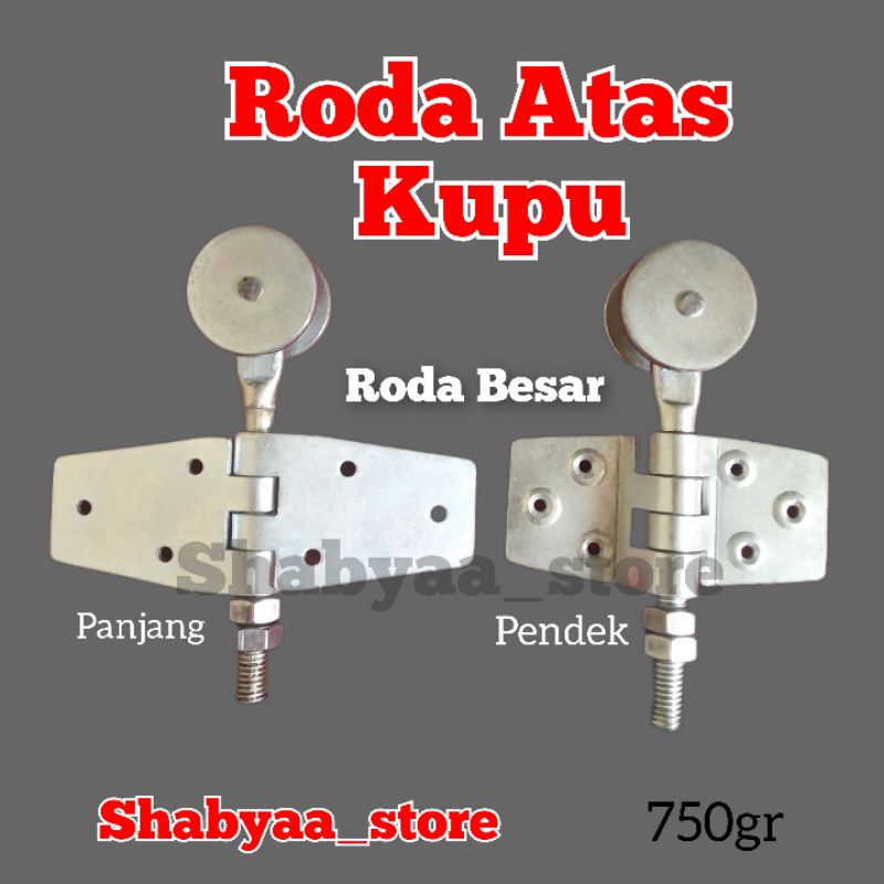 Jual Roda Atas Kupu Roda Gantung Pintu Lipat Sliding Engsel Roda Rel