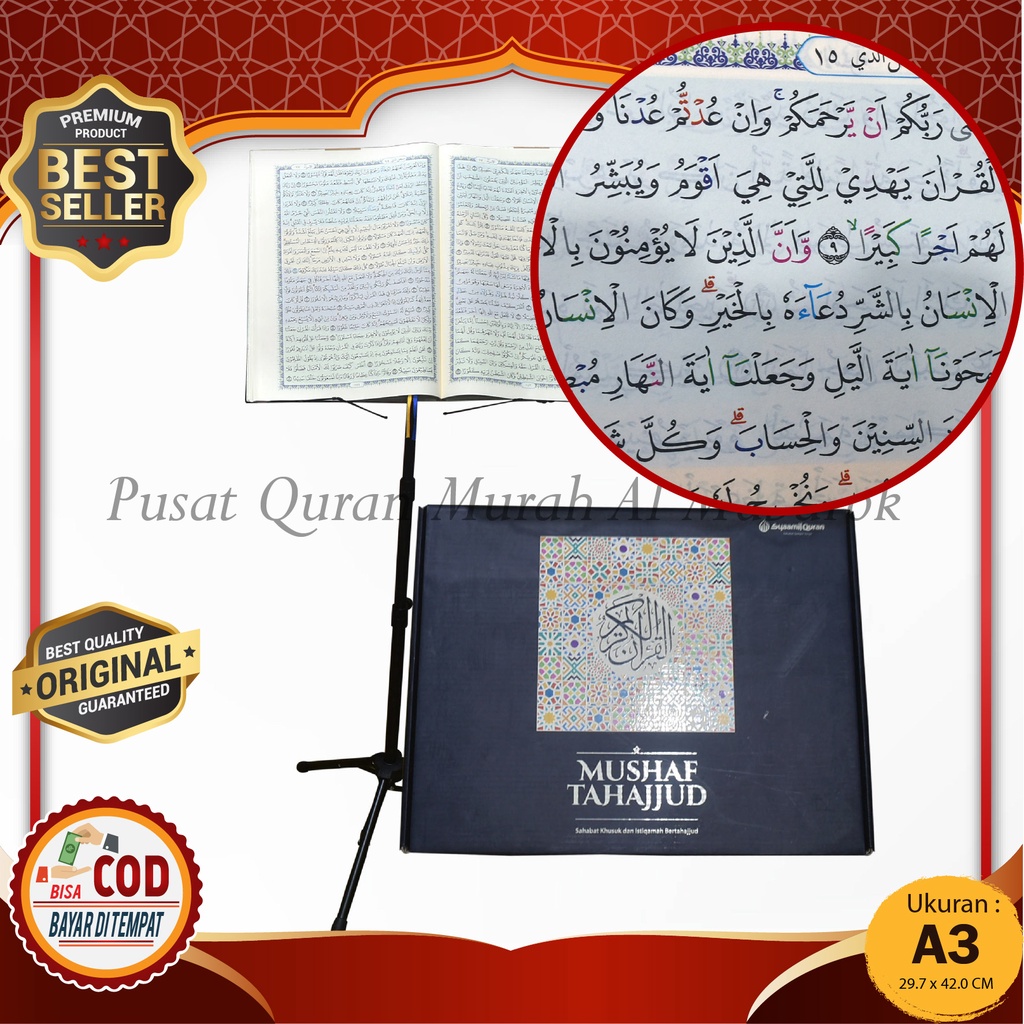 Jual Plus Standing Al Quran Jumbo Quran Non Terjemah Huruf Arab Jelas