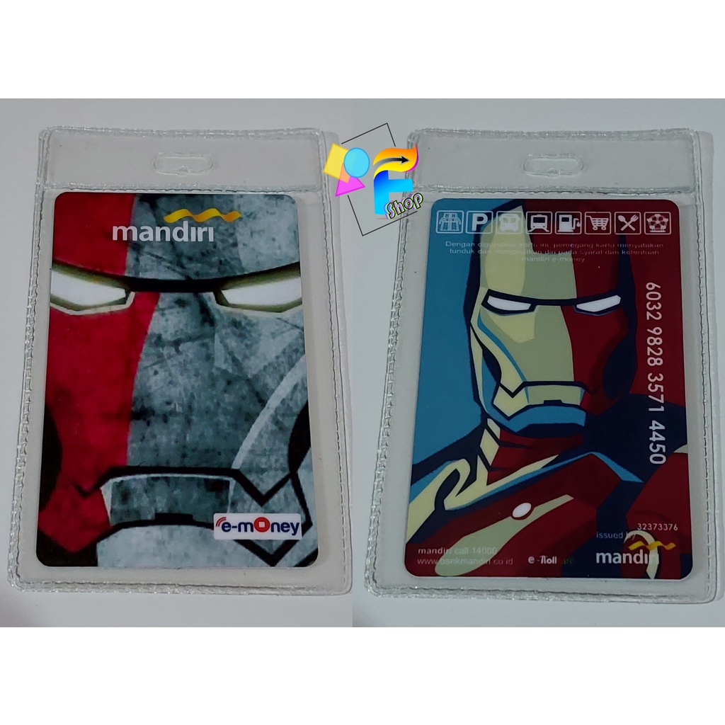 Jual Kartu Emoney Etoll Tapcash Brizzi Edisi Iron Man Custom Print