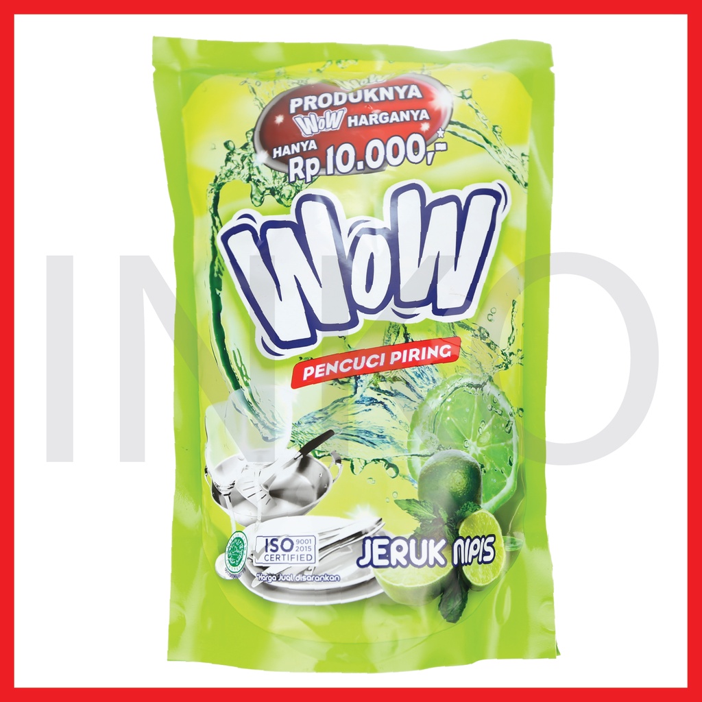 Jual WOW PENCUCI PIRING JERUK NIPIS POUCH 700ML Shopee Indonesia