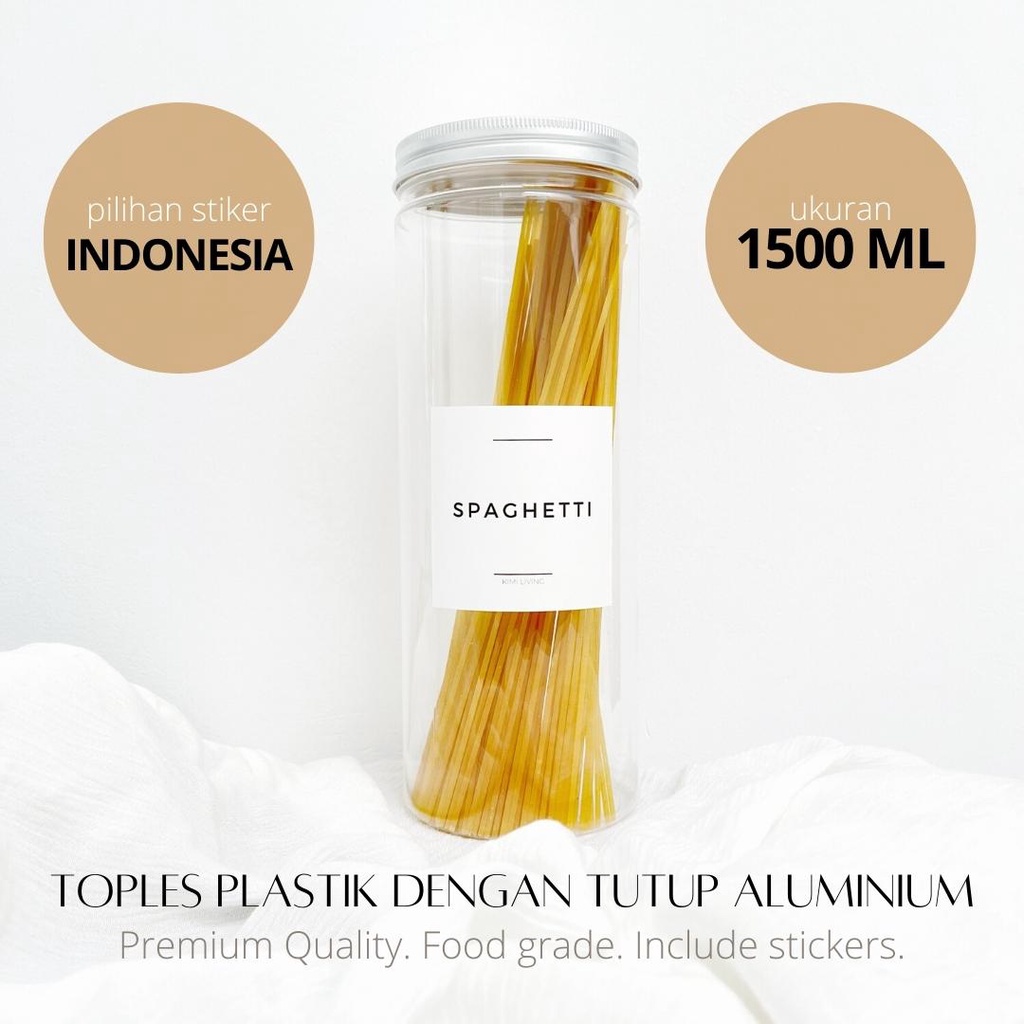 Jual Toples Ml Plastik Tutup Aluminium Jar Wadah Tempat Tepung