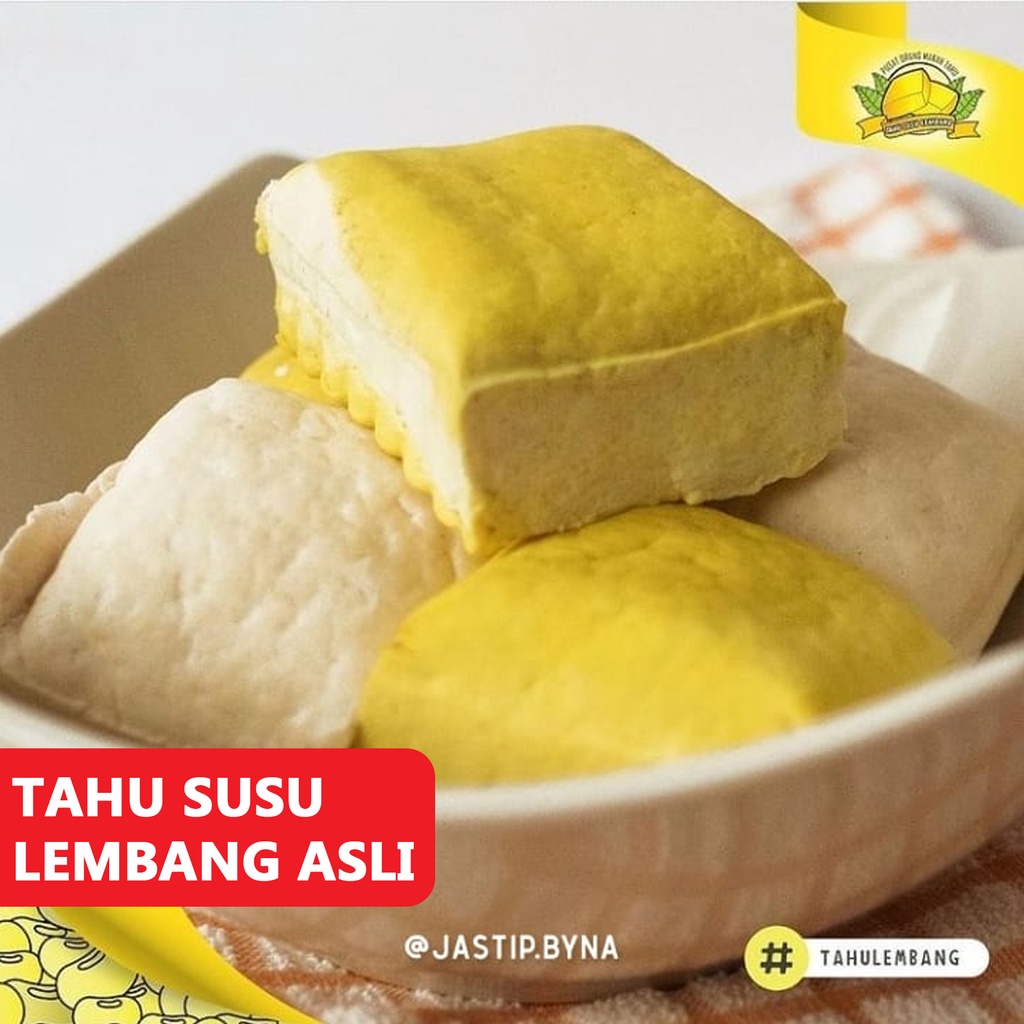 Jual TAHU SUSU LEMBANG ASLI ISI 10 PCS TAHU KUNING LEMBUT TAHU PUTIH