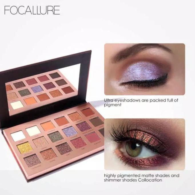 Jual Focallure Eyeshadow Pallete Shades Shades Twilight Mirror