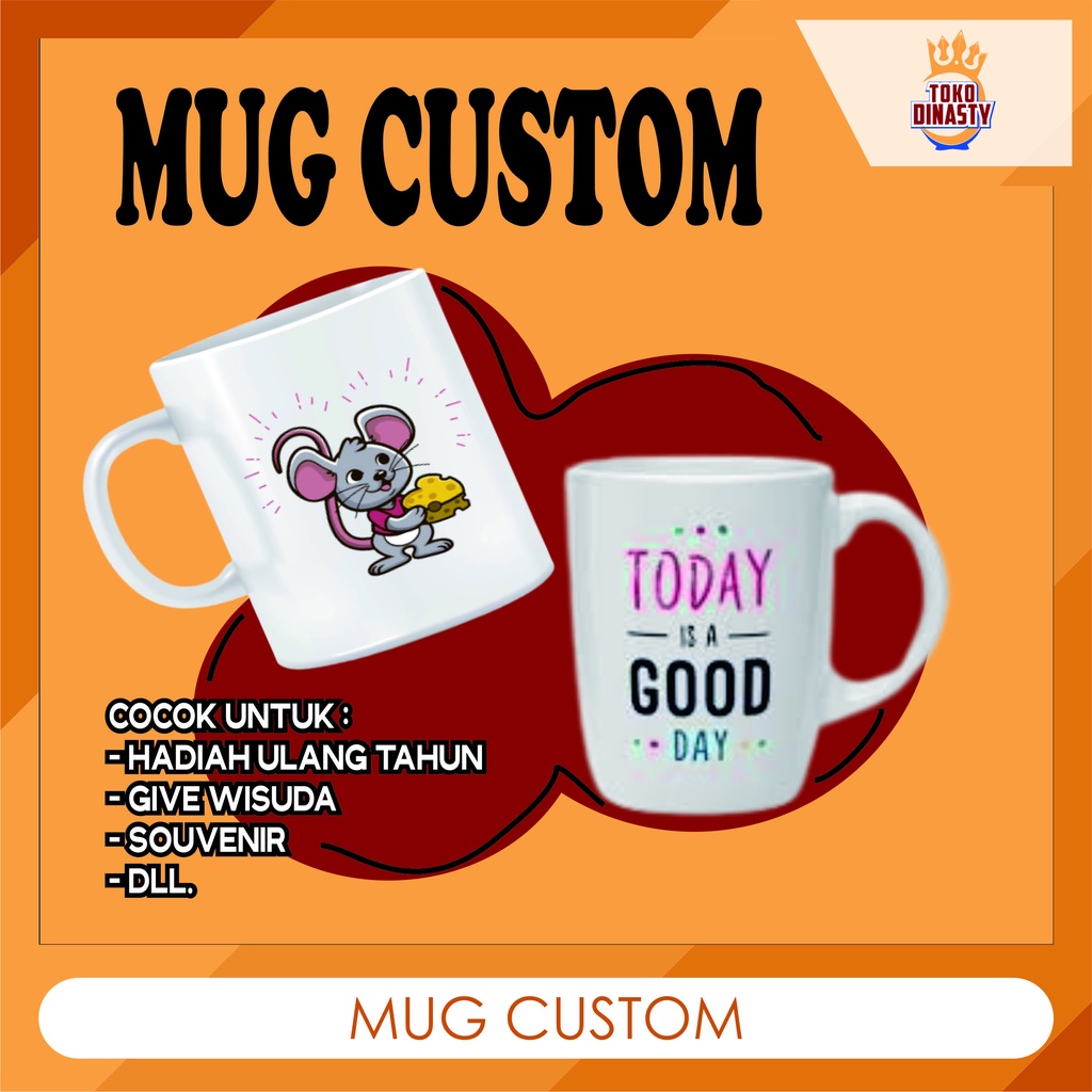 Jual Gelas Mug Custom Bisa Pakai Foto Dan Desain Sendiri Shopee Indonesia