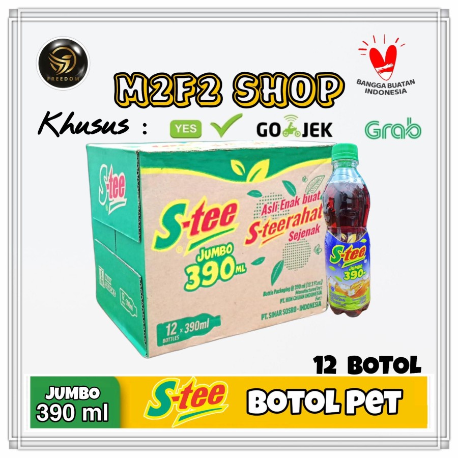 Jual S Tee Stee Jumbo Minuman Teh Botol Pet Ml Khusus Bluebird