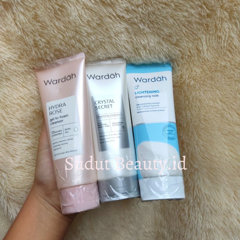 Jual Wardah FACE WASH Crystal Secret Foaming Cleanser Milk Hydra Rose