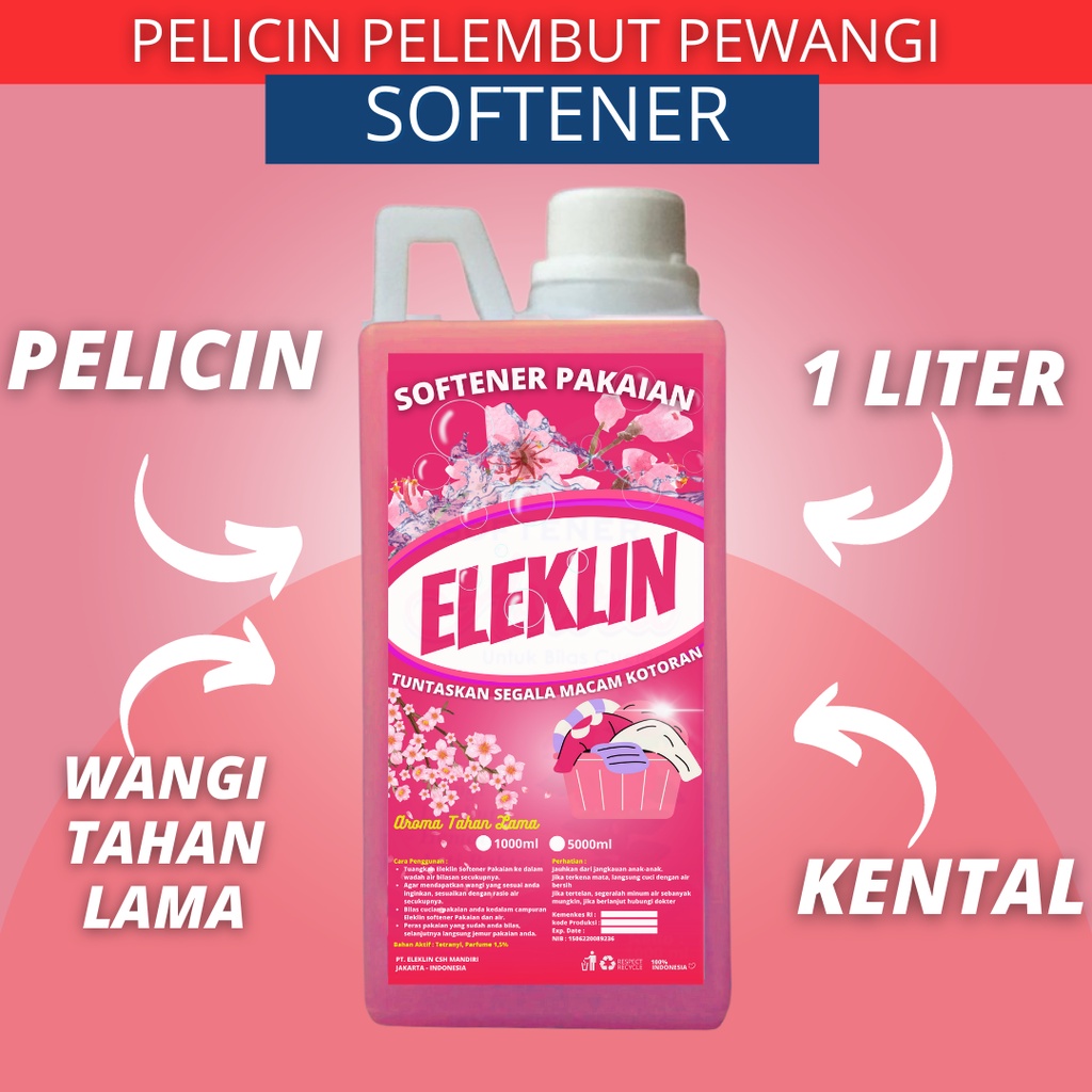 Jual Softener Pelembut Dan Pewangi Pakaian Deterjen Konsentrat Bilas