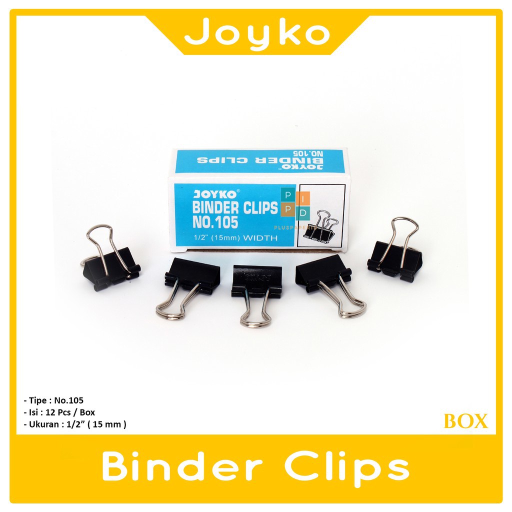 Jual JOYKO Binder Clip No 105 Klip Kertas Pack Shopee Indonesia